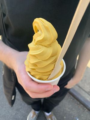 pumpkin soft serve at Orchard Grocer in New York City