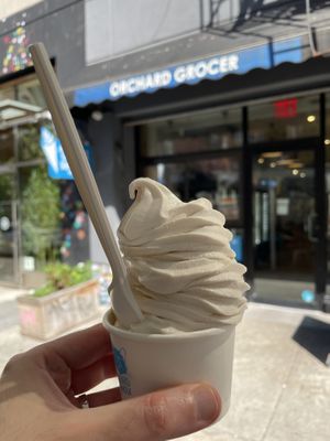 Incredible peanut butter soft serve  at Orchard Grocer in New York City