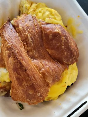 The miles BEC on croissant at Orchard Grocer in New York City