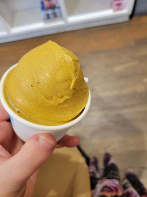 Pumpkin flavor-- THE best softserve ever at Orchard Grocer in New York City