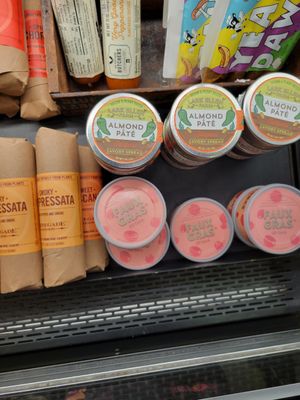 Vegan products.  The faux Gras was pretty good at Orchard Grocer in New York City