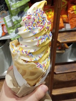 Pumpkin swirl with sprinkles-- the BEST at Orchard Grocer in New York City