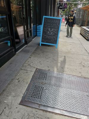 Outside at Orchard Grocer in New York City