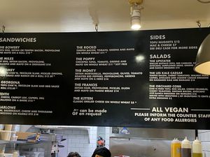 Menu at Orchard Grocer in New York City