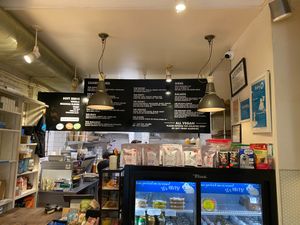 Counter to order at Orchard Grocer in New York City