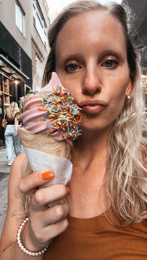 Vegan soft serve  at Orchard Grocer in New York City
