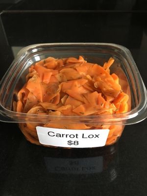 Yes, it does taste like lox. at Orchard Grocer in New York City