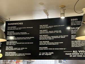 Menu   at Orchard Grocer in New York City