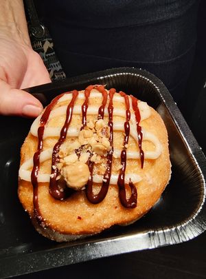 Nutella Cream Cheese doughnut at Orchard Grocer in New York City