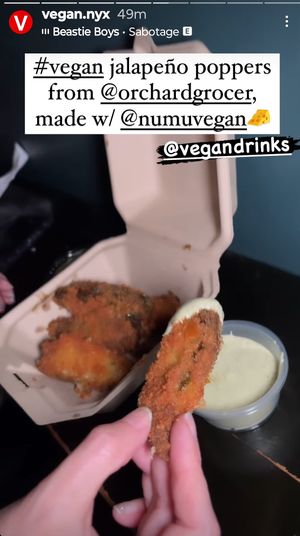 Jalapeno poppers! at Orchard Grocer in New York City