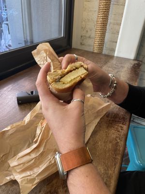 One of the other bagel options - I can’t remember which it was but it was yummy!  at Orchard Grocer in New York City