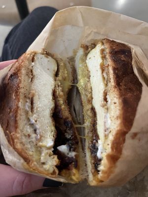 The Bowery breakfast sandwich   at Orchard Grocer in New York City