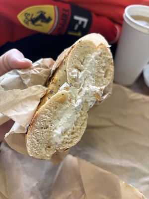 Cream cheese bagel   at Orchard Grocer in New York City