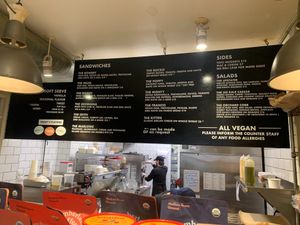 Menu with Prices at Orchard Grocer in New York City