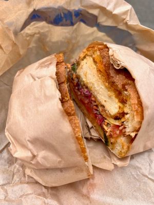 Fried Chicken Sandwich at Orchard Grocer in New York City