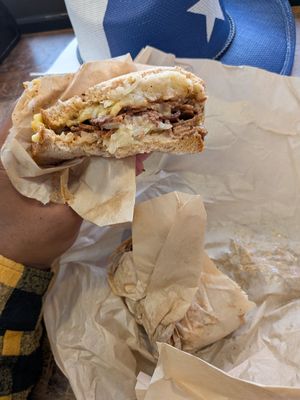 Pastrami sandwich at Orchard Grocer in New York City