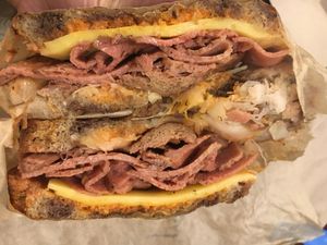 Reuben was delicious and filling at Orchard Grocer in New York City