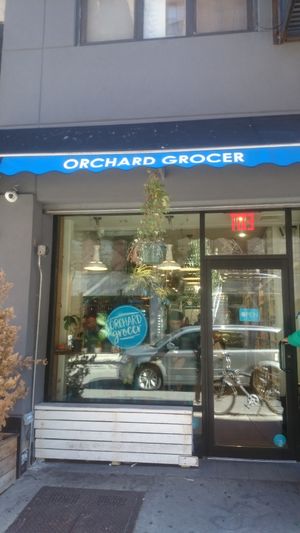 Outside at Orchard Grocer in New York City