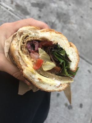 The Monty sandwich - so damn good! 🤤 at Orchard Grocer in New York City