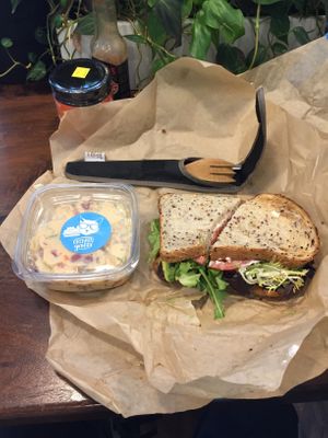 Potato Salad and Tempeh BLT  at Orchard Grocer in New York City