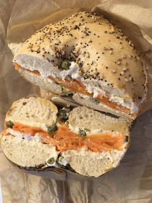 Lox bagel  at Orchard Grocer in New York City
