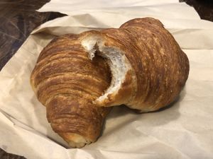 Vegan croissants - they flake, are layered, delicious!  at Orchard Grocer in New York City