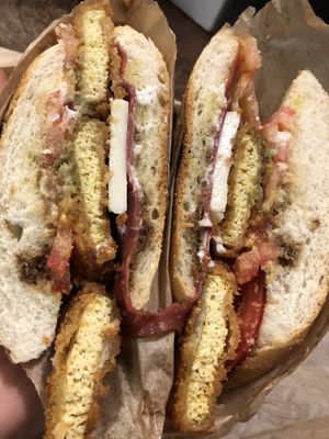 Sandwich special .. think chicken prosciutto mozzarella  at Orchard Grocer in New York City