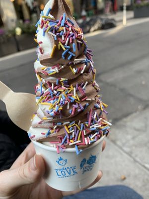 Classic swirl with sprinkles at Orchard Grocer in New York City