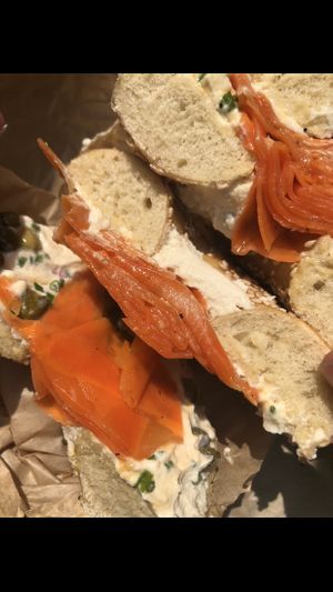 The Edith - Carrot Lox and cashew cream cheese.  You won’t regret this!!!! Enough for breakfast and lunch!! at Orchard Grocer in New York City