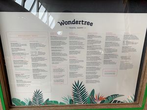 Mediocre menu at LHR - WonderTree - T2 in West London