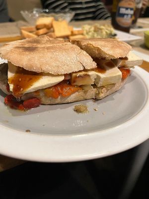 Tofu Sandwich 7€ at La Inquilina in Madrid