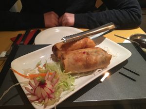 Vegan Spring Rolls - Yummy! at Singapore Restaurant - Friar St in Worcester