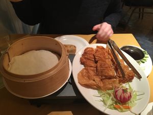 Vegan Crispy Duck Pancakes!   at Singapore Restaurant - Friar St in Worcester