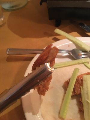 Vegan Crispy Duck (close up)  at Singapore Restaurant - Friar St in Worcester