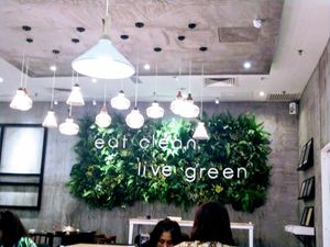 Back wall sign. at BMS Organics - MyTown Shopping Centre in Kuala Lumpur