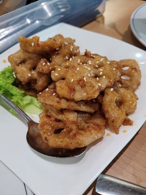 Thai style lotus at Nature Vegan  in Klang