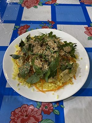 Vegan chicken fried rice at Quan Chay - Nguyen Duy Hieu in Hoi An