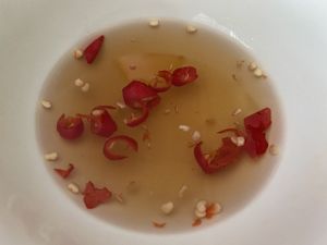 Sauce for Bàhn Xeo at Quan Chay - Nguyen Duy Hieu in Hoi An