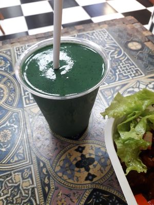 Green B12 smoothie at Anahata Fine Food in Kyiv