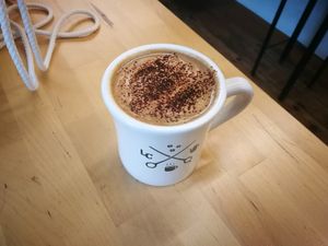 Delicious mocha at Lilo Coffee Roasters in Osaka