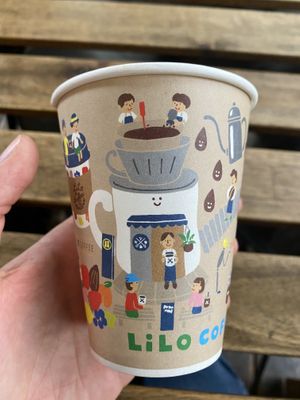 Coffee cup  at Lilo Coffee Roasters in Osaka