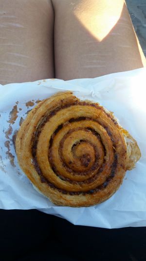 Apricot pastry at Fill Good in Budapest