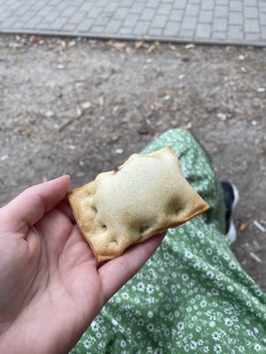 Mushroom ravioli  at Fill Good in Budapest