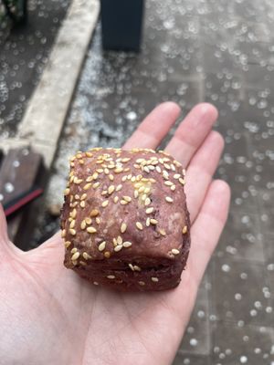 Red cabbage bun/roll   at Fill Good in Budapest