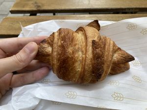Chocolate-peanut butter croissant   at Fill Good in Budapest