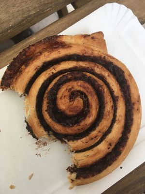 Delicious vegan chocolate roll at Fill Good in Budapest