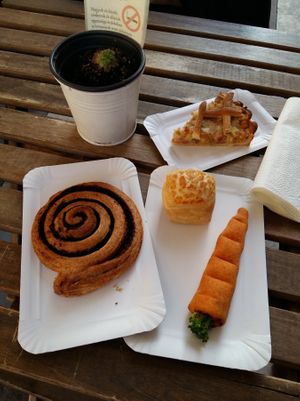 Some of the delicious goods! at Fill Good in Budapest