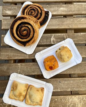 Chocolate snails and mushrooms ravioli at Fill Good in Budapest