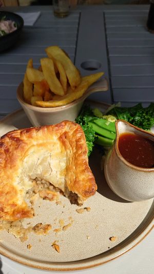 Mushroom pie at Aysgarth Falls Hotel Pub in Aysgarth