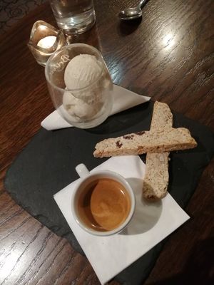 Affagato dessert at Aysgarth Falls Hotel Pub in Aysgarth